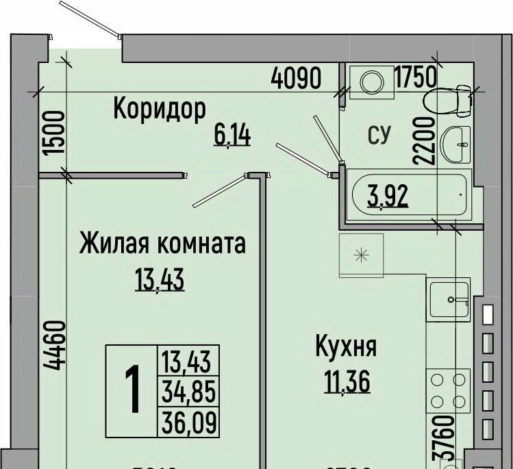 квартира г Волгоград р-н Советский жилой район Долина-2 жилрайон фото 1