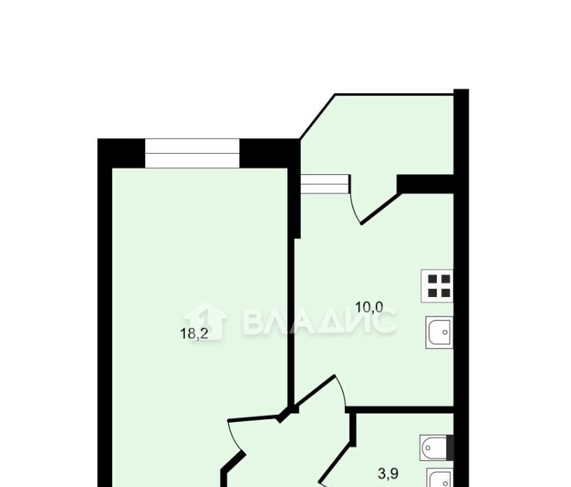 квартира г Краснодар р-н Прикубанский ул им. Героя Сарабеева В.И. 5к/2 фото 27