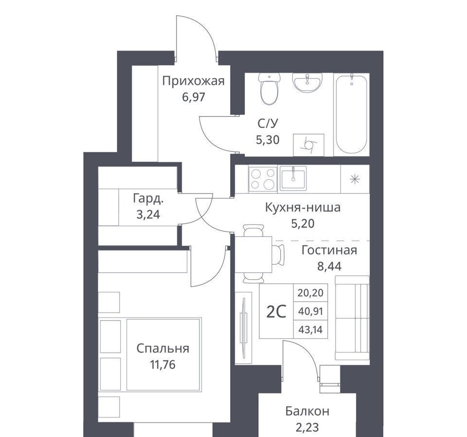 квартира г Новосибирск р-н Калининский ул Игарская 2 фото 1