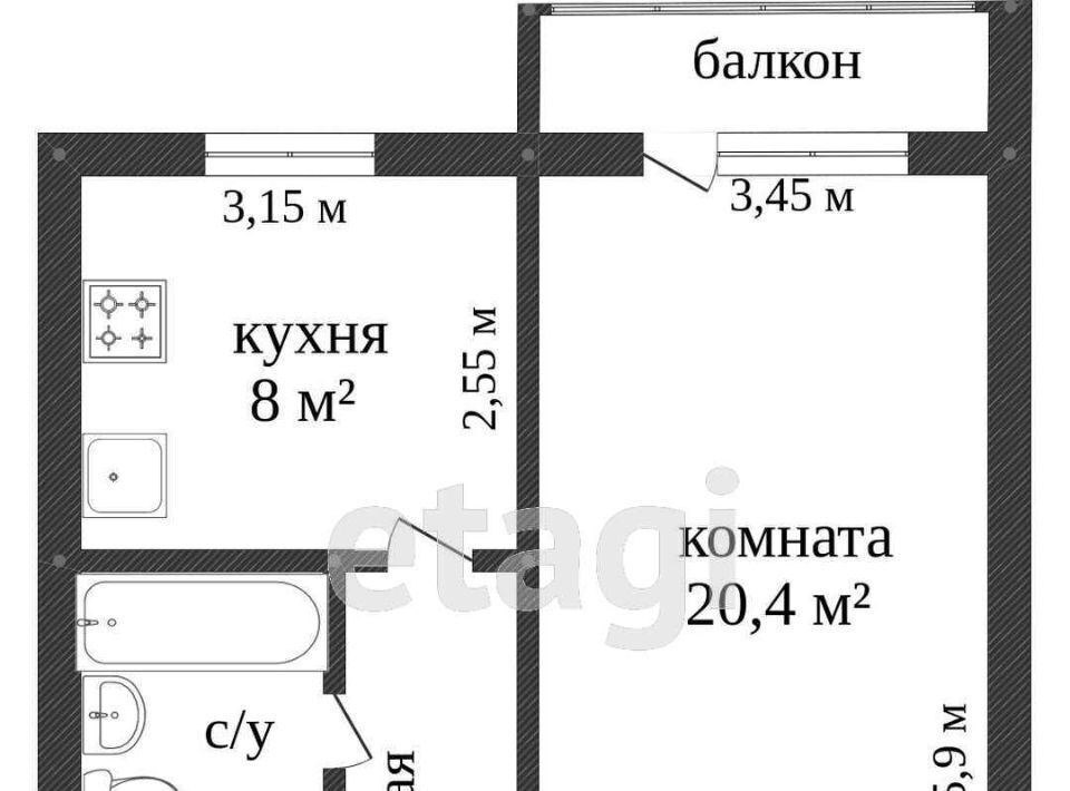 квартира г Новый Уренгой мкр Мирный 7/2 фото 12