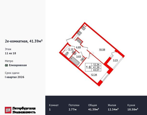 р-н Невский наб Октябрьская ЖК «Pulse Premier» корп. 4. 2 фото