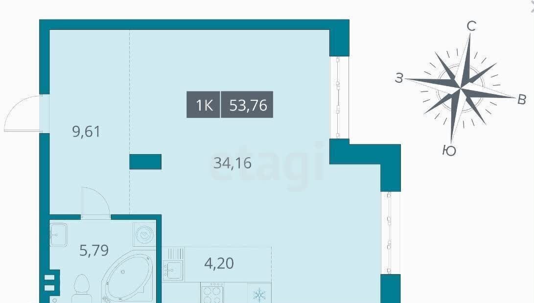 квартира г Новосибирск Сибирская ул Некрасова 39 фото 21