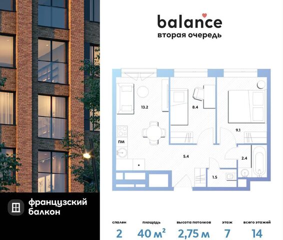 метро Окская пр-кт Рязанский 26/1 ЖК balance корп. 2 фото