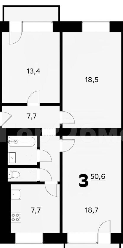 квартира г Москва метро Говорово ул Матросова 7к/2 фото 27