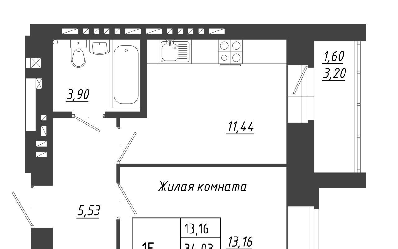 квартира р-н Зеленодольский с Осиново ЖК «Радужный-2» Осиновское с/пос, Авиастроительная, с 12 фото 1