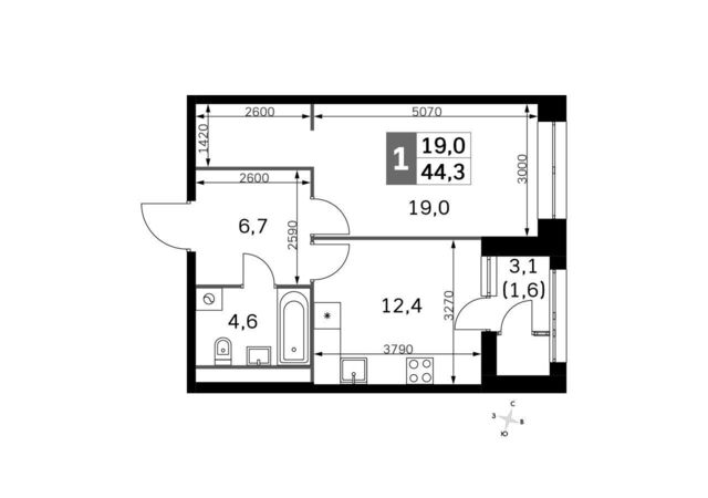 квартира метро Тушинская дом 9/9 ЖК «Sky Garden» муниципальный округ Покровское-Стрешнево фото