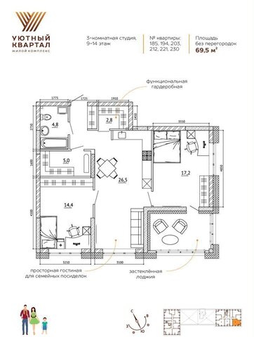 р-н Ленинский ул Терешковой 1 ЖК «Уютный Квартал» фото