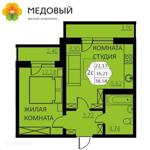 квартира д Кондратово улица Г. Н. Нифантова, 4Б фото