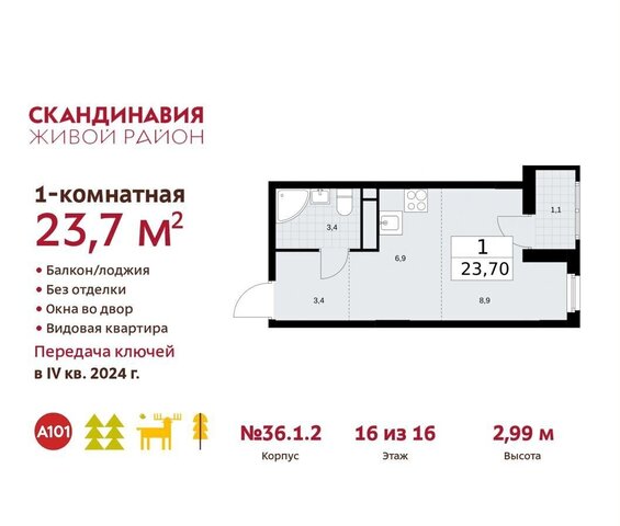 п Сосенское ЖК Скандинавия 36/1 метро Коммунарка Московская область фото