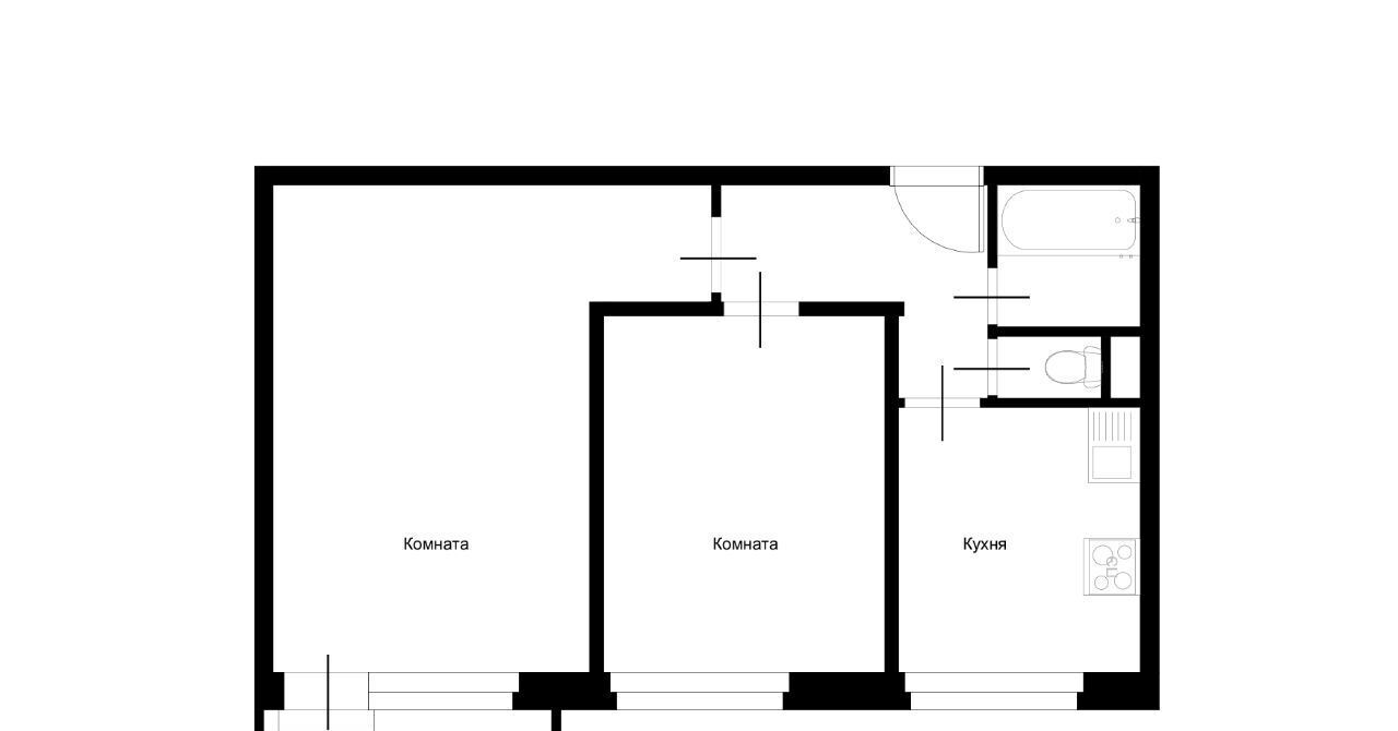 квартира г Курск р-н Сеймский ул Харьковская 16 фото 2