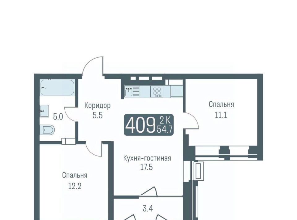 квартира г Новосибирск Студенческая ул Немировича-Данченко 145с/1 фото 1