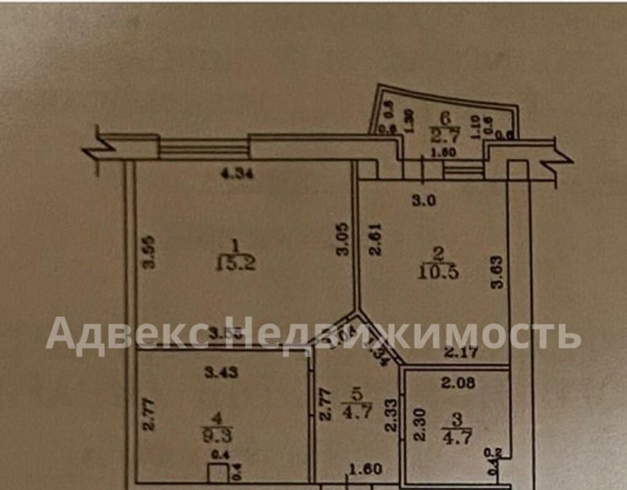 квартира г Губкинский мкр № 9 33 фото 2