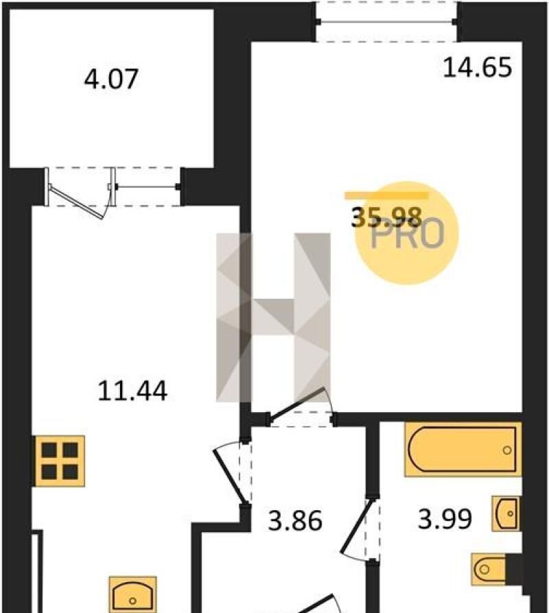 квартира г Калининград р-н Центральный ул Сержанта Мишина 81 корп. 3 фото 4