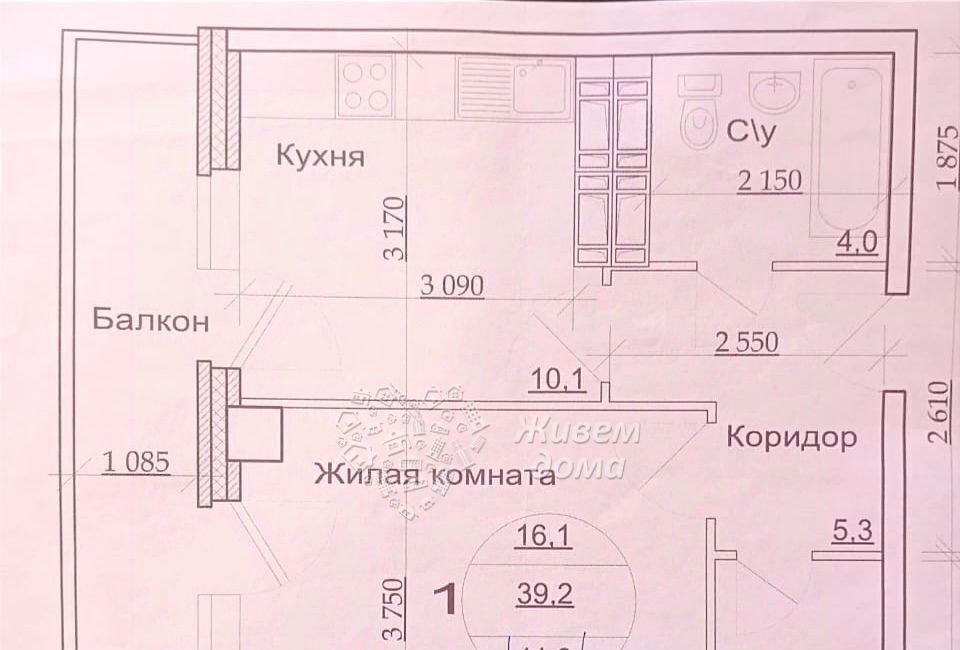 квартира г Волгоград р-н Советский поселок Стройдеталь 13 фото 19