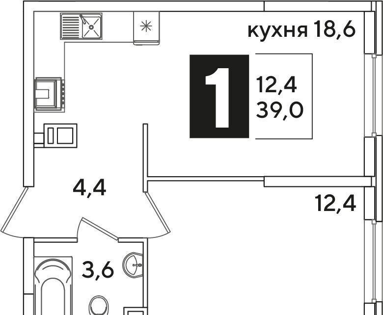 квартира г Краснодар р-н Прикубанский ул Западный Обход 41 фото 2