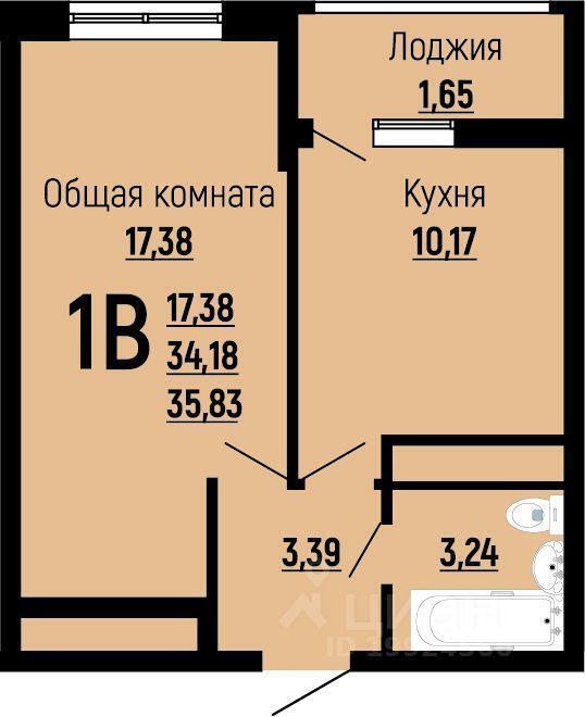 квартира г Краснодар р-н Прикубанский ул Заполярная 37/5 Жилой комплекс «На Красных Партизан-2» фото 1