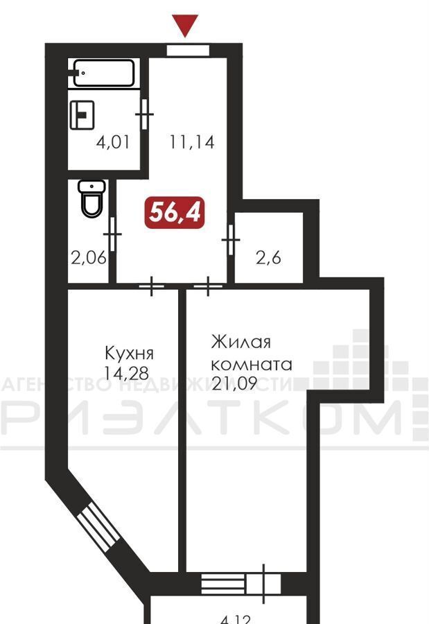 квартира г Благовещенск ул Мухина 47 фото 2