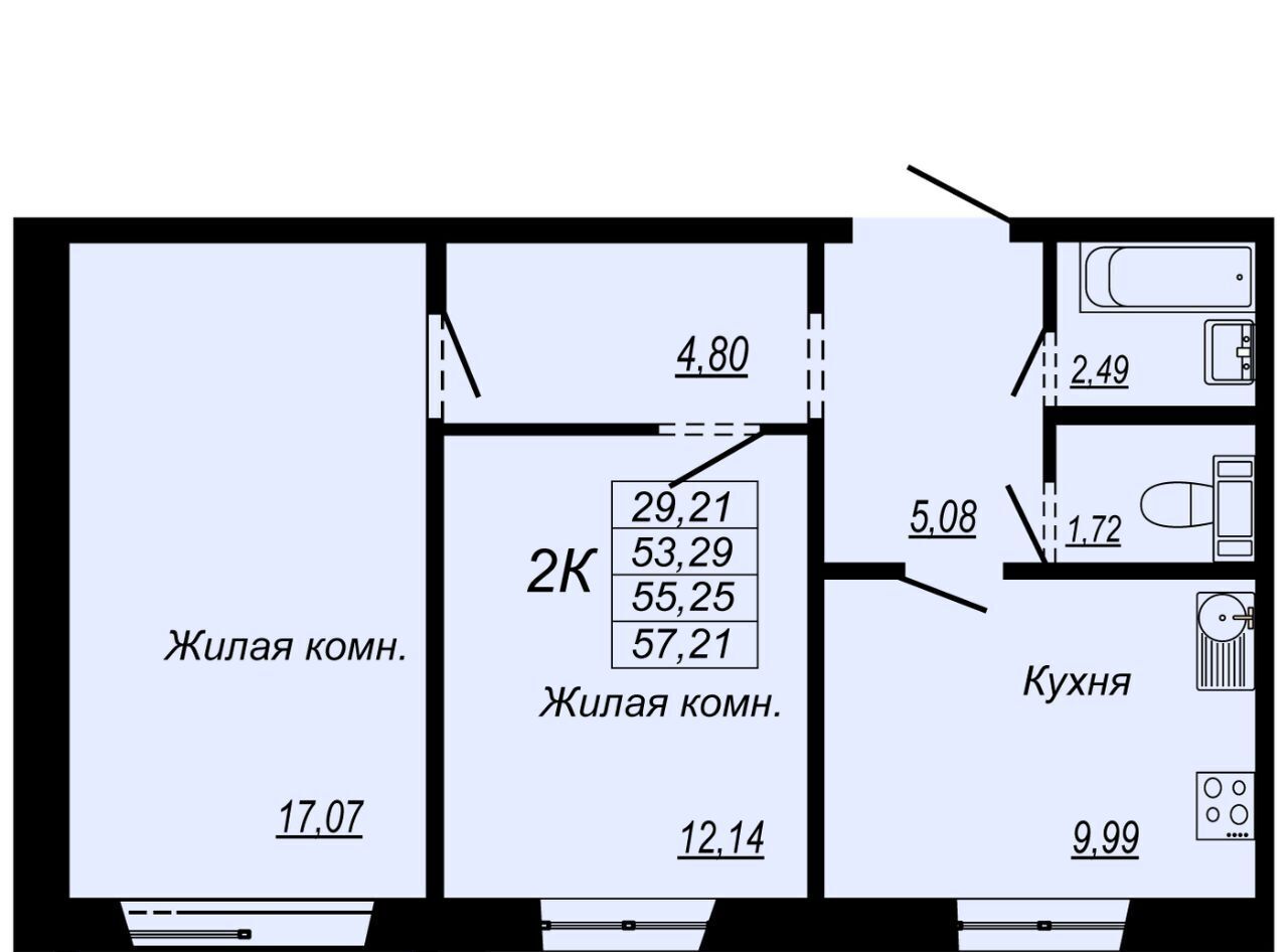 квартира г Хабаровск р-н Индустриальный Южный микрорайон ул Рокоссовского фото 1