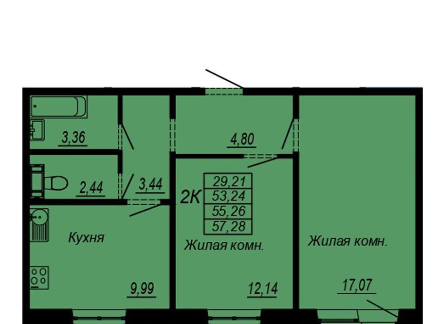 квартира г Хабаровск р-н Индустриальный Южный микрорайон ул Рокоссовского фото 1