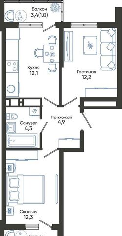 р-н Центральный ул Куникова 1 блок-секции 1-5 фото