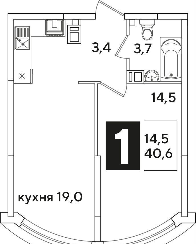 квартира г Краснодар р-н Прикубанский ул Западный Обход 40 фото 2