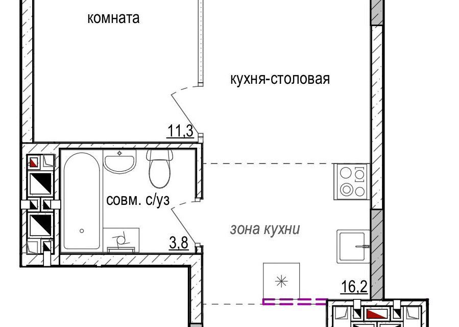 квартира г Ижевск р-н Индустриальный Культбаза ул Серова 1а городской округ Ижевск фото 1