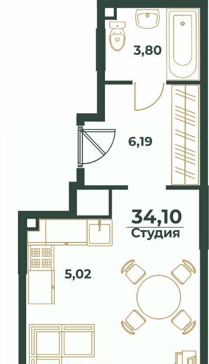 квартира г Хабаровск р-н Индустриальный Южный микрорайон ул Малиновского фото 1