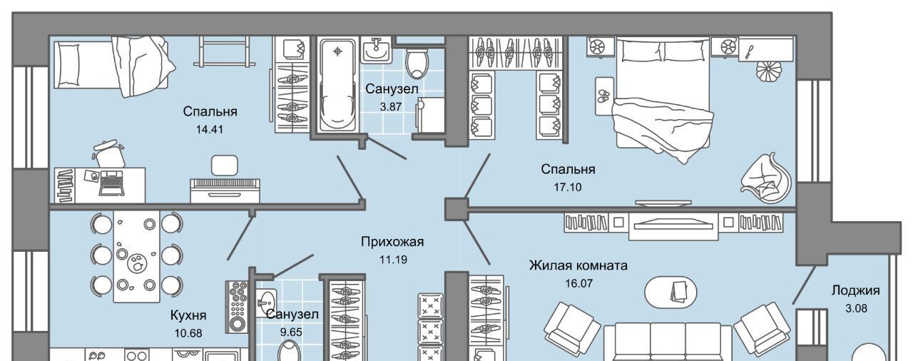 квартира г Киров р-н Ленинский Знак жилой комплекс фото 1