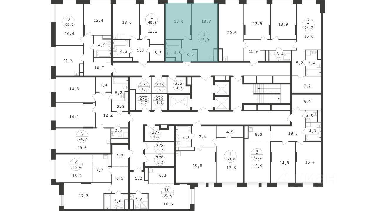 квартира г Москва п Московский проезд Проектируемый 2236-й Новомосковский административный округ, Московская область, городской округ Зарайск, Московский фото 8