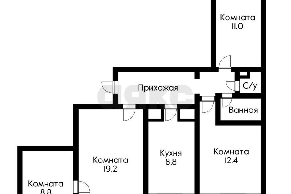 квартира г Краснодар р-н Западный ул им. 70-летия Октября 22 городской округ Краснодар фото 10