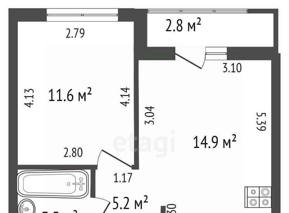 квартира р-н Всеволожский п Бугры ул Тихая 3к/2 Девяткино фото 6