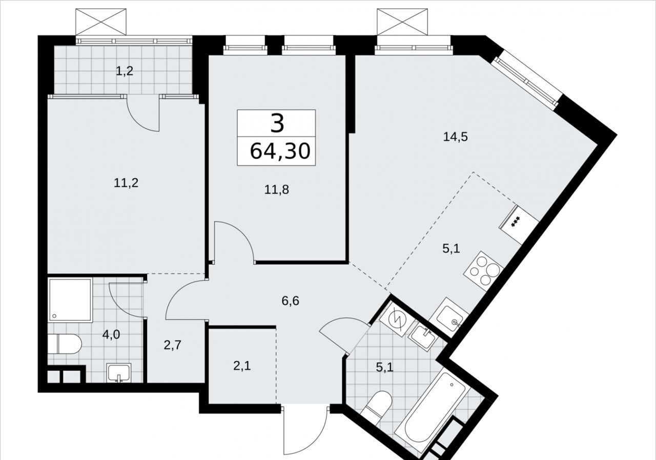 квартира г Москва метро Зорге ул Зорге 25 фото 2