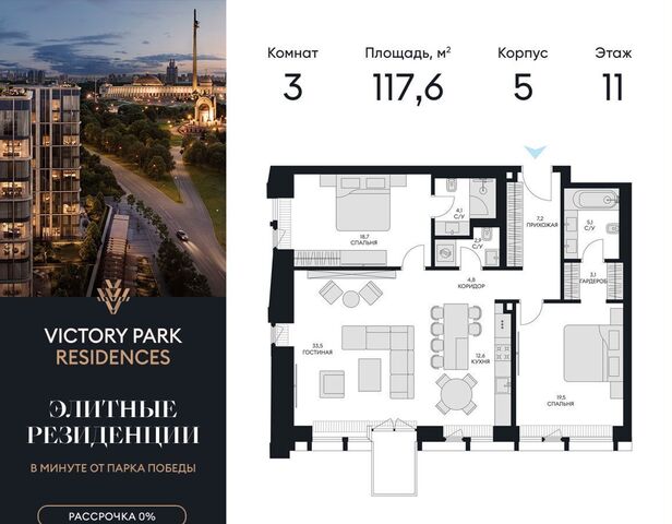 метро Парк Победы дом 5 ЖК Victory Park Residences муниципальный округ Дорогомилово фото