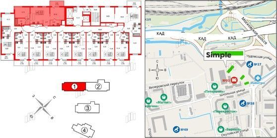 квартира г Санкт-Петербург п Шушары пр-кт Новгородский 2к/3 Пушкинский район фото 3