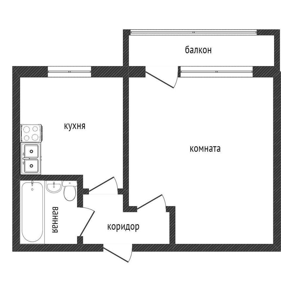 квартира г Нижний Тагил р-н Ленинский ул Циолковского 2/2 фото 19