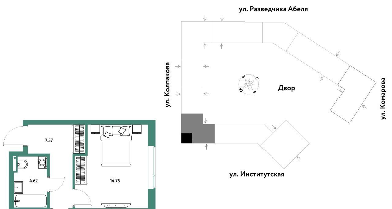 квартира г Мытищи Страна. Парковая жилой комплекс, Медведково фото 1