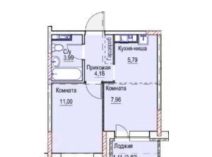 квартира г Ижевск р-н Ленинский Строитель ул 15-я 13 фото 1