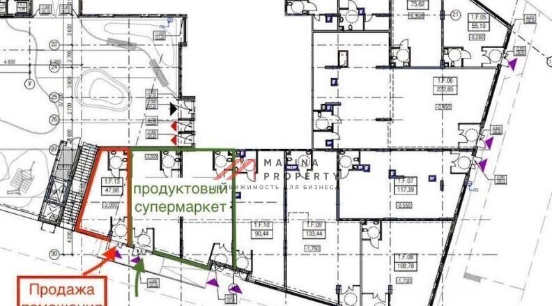 торговое помещение г Красногорск ЖК Спутник к 15, Москва, Строгино фото 8