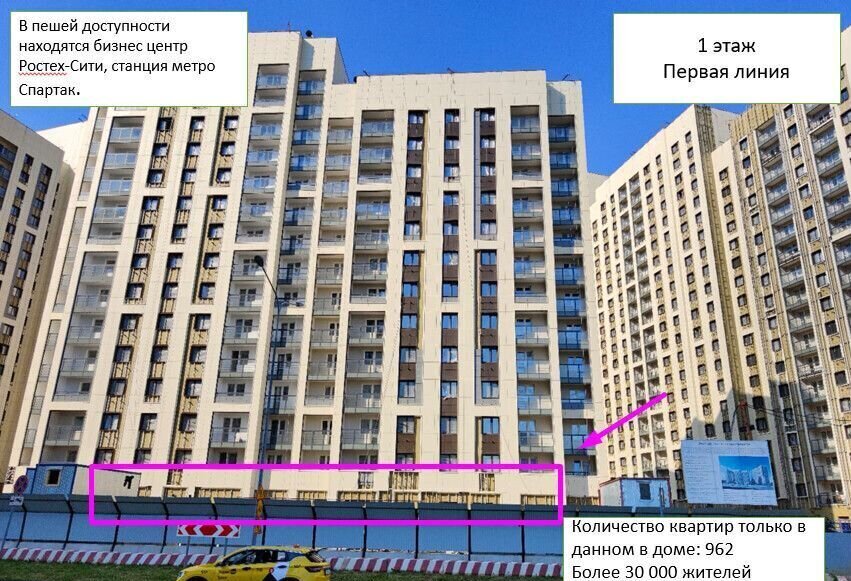 торговое помещение г Москва метро Тушинская ш Волоколамское 71/1 фото 2