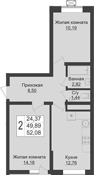 квартира г Краснодар р-н Прикубанский ул Западный Обход 1 жилой район «Мой город» фото 7