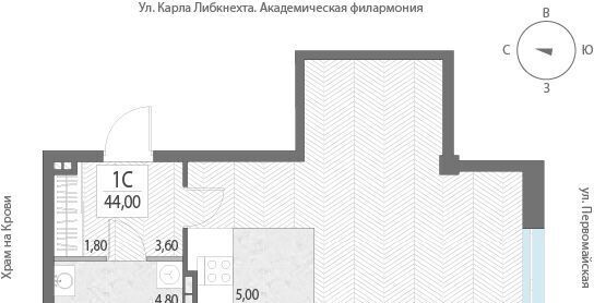 квартира г Екатеринбург ул Первомайская 7 Центр фото 1