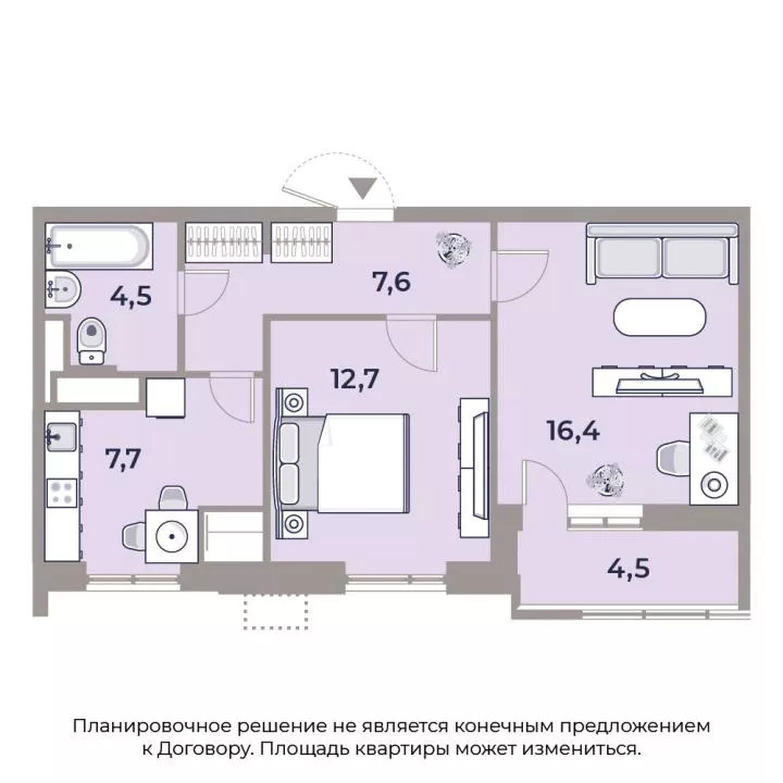 квартира г Москва метро Технопарк метро Тульская Даниловский ул Автозаводская 23с/120 Автозаводская фото 3