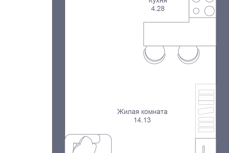 квартира г Казань р-н Советский городской округ Казань, жилой комплекс Мой Ритм фото 1