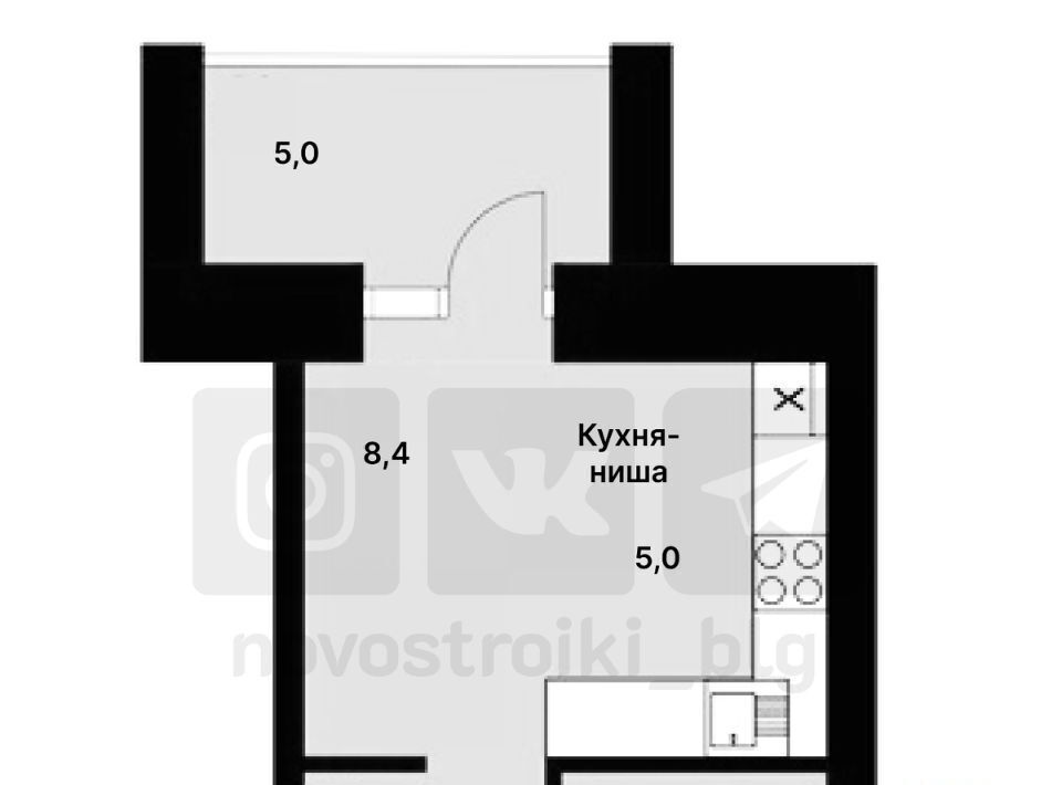 квартира р-н Благовещенский с Чигири ул Василенко 5 фото 1