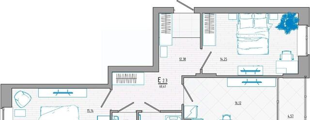 квартира р-н Центральный дом 7 фото