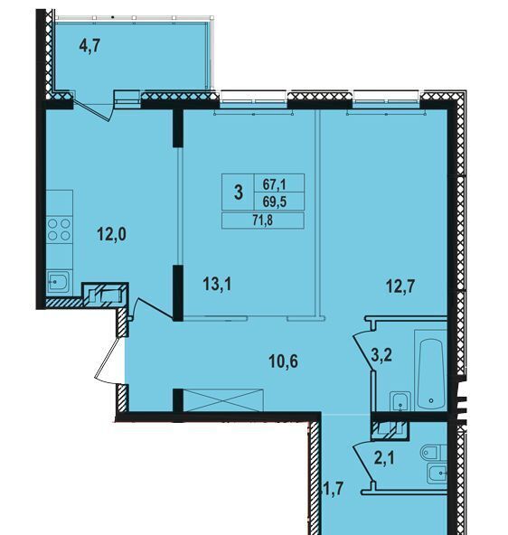 квартира г Иркутск р-н Ленинский Ново-Ленино 1-й Ленинский квартал тер. фото 1