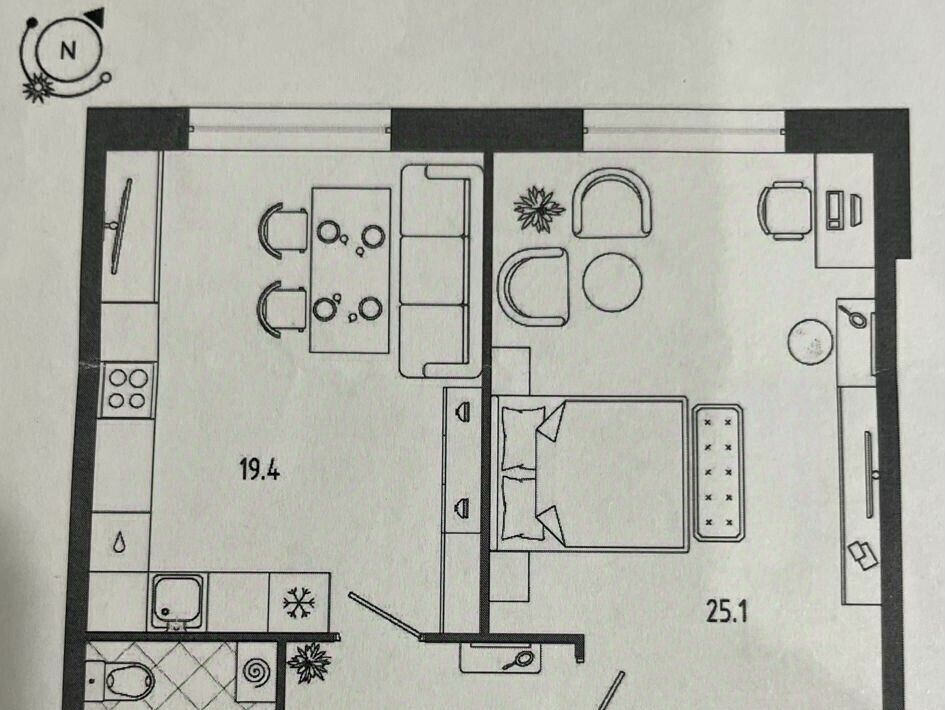 квартира г Санкт-Петербург метро Елизаровская пр-кт Обуховской Обороны 70к/4 фото 2