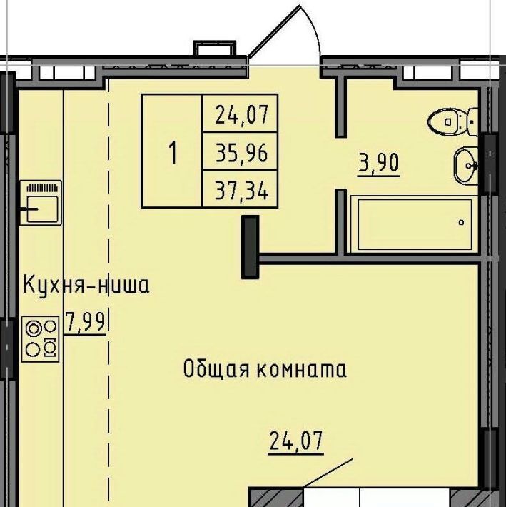 квартира г Якутск 37-й кв-л фото 1