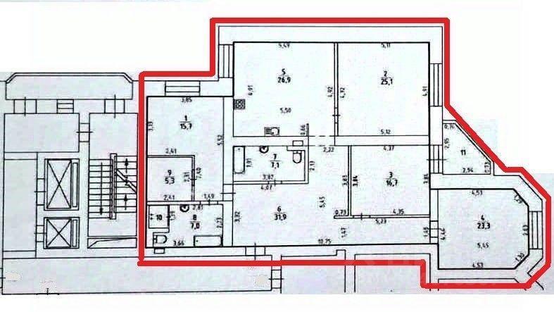 квартира г Екатеринбург р-н Октябрьский ул Тверитина 34 с 5 фото 22