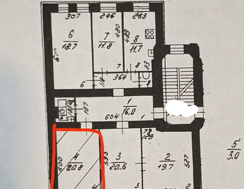 комната г Санкт-Петербург линия 5-я В.О. 36а Василеостровский, В. О. фото 9